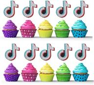 cupcake topper decorations birthday supplies logo