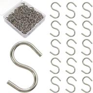 🔗 200pcs mini s hooks connectors: versatile s-shaped wire hook hangers for diy crafts - convenient hanging hooks logo