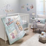 🐻 lambs & ivy disney baby winnie the pooh hugs 3-piece nursery crib bedding set: a charming bundle for your little one logo