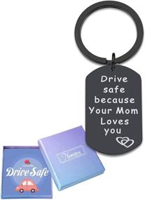 img 4 attached to 🎁 Stylish Black NEWNOVE Keychain – The Perfect Valentine and Christmas Gift