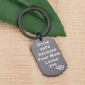 img 2 attached to 🎁 Stylish Black NEWNOVE Keychain – The Perfect Valentine and Christmas Gift