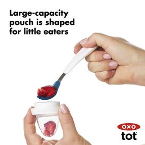 img 1 attached to 🍼 OXO Tot Silicone Self-Feeder: Innovative Feeding Solution for Self-feeding Babies