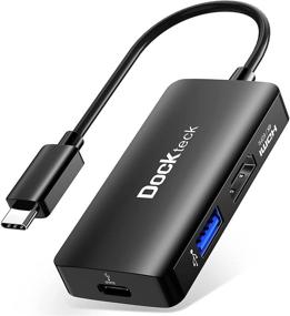 img 4 attached to 🔌 Доктек USB C в HDMI мультипортовый адаптер хаб - 4K 60Гц HDMI, поддержка питания 100 Вт, USB 3.0 - MacBook Pro/Air M1 2020, iPad Pro 2018-2021.