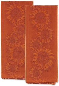 img 3 attached to Enhance Your Kitchen Décor with DII Sonoma Harvest Dishtowel Set, Sunflower Design, 18x28, 2 Piece