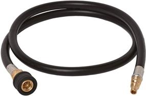 img 1 attached to 🔥 Flame King 48 Inch RV/Van/Trailer Dual Quick Connect Hose - LP Gas Only (1/4 Inch ID)
