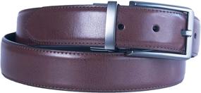 img 3 attached to BLUESEAGULL Reversible Leather Classic Casual Men's Belt Accessories