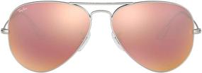 img 4 attached to RB3025 Aviator Flash Sunglasses by Ray Ban