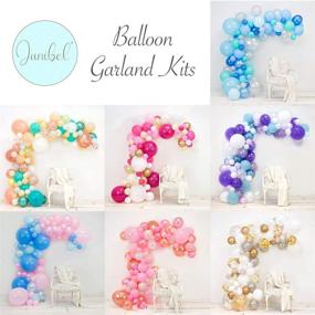 img 1 attached to 🎉 Organic DIY Party Decorations: Junibel Balloon Arch & Garland Kit in Pearl White, Chrome Gold Confetti, and Silver with Adhesive Dots and Decorating Strip - Ideal for Holiday, Wedding, Baby Shower, Graduation, Anniversary Celebrations