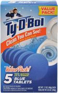 ty-d-bol toilet cleaner: powerful cleaning and freshness 🚽 for your bathroom – 5 tablets, pack of 5 logo