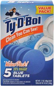 img 4 attached to Ty-D-Bol Toilet Cleaner: Powerful Cleaning and Freshness 🚽 for Your Bathroom – 5 Tablets, Pack of 5