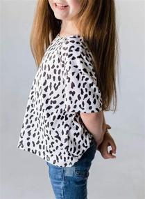 img 2 attached to Sidefeel Casual Sleeve Colorblock Birthday Girls' Clothing in Tops, Tees & Blouses