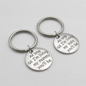 img 1 attached to 👩 Keychain Gift with Heartwarming Quote for Mother-Daughter Bond