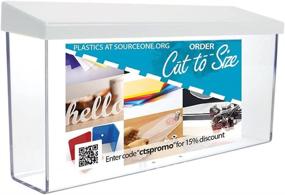 img 4 attached to 📚 Acrylic Wall-Mounted Literature Dispenser by Source One Outdoor - Perfect Outdoor Brochure Holder