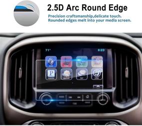 img 4 attached to LFOTPP Glass Protector Replacement for Chevy Colorado Suburban Tahoe 8 📱 Inch Mylink 2015-2020: Tempered Glass Navigation Infotainment Center Touch Screen Protector, Scratch-Resistant