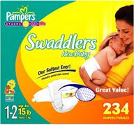 👶 pampers swaddlers diapers, size 1-2, 234 count - improve seo logo