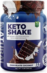 img 4 attached to About Time Keto Shake: Bovine Collagen Protein + Coconut MCTs – Chocolate Coconut, 1lb Jar (19g Fat, 11g Protein, 5g Net Carbs)