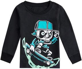 img 4 attached to Csbks Novelty Skeleton T Shirt Cotton