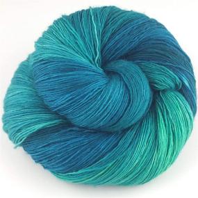 img 1 attached to Luxurious Hand Dyed Lace Yarn: Manos Del Uruguay Marina N0044 Atlantis, 100g