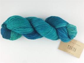 img 2 attached to Luxurious Hand Dyed Lace Yarn: Manos Del Uruguay Marina N0044 Atlantis, 100g