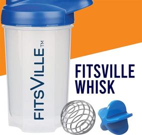 img 2 attached to FITSVILLE Pack Sports Shaker Bottle