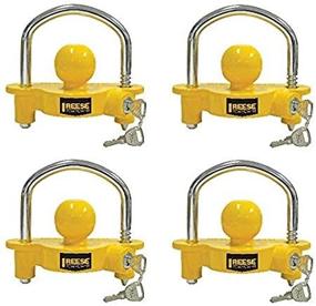 img 2 attached to 🔒 Reese Towpower 72783 Universal Coupler Lock - Optimal Adjustable Storage Security, Strong Heavy-Duty Steel (Pack of 4)