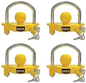 img 3 attached to 🔒 Reese Towpower 72783 Universal Coupler Lock - Optimal Adjustable Storage Security, Strong Heavy-Duty Steel (Pack of 4)