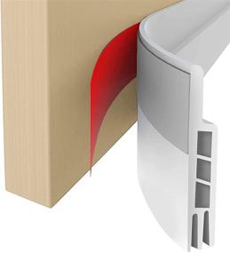 img 4 attached to 🚪 Suptikes Draft Stopper: Get Ultimate Protection with the White Door Sweep