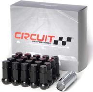 комплект шестигранных гаек circuit performance forged steel с закрытым концом и увеличенным размером подходит для кастомных колес - черный 12x1.5 (20 штук) + инструмент логотип