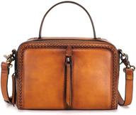 👜 ivtg women's handmade genuine leather crossbody handbags & wallets logo