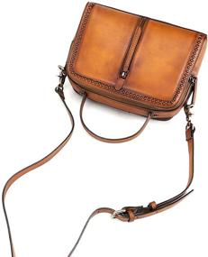 img 2 attached to 👜 IVTG Women's Handmade Genuine Leather Crossbody Handbags & Wallets
