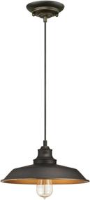 img 1 attached to 🔅 Stylish One-Light Oil Rubbed Bronze Pendant - Westinghouse Lighting 6344700