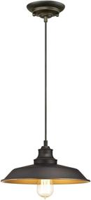 img 3 attached to 🔅 Stylish One-Light Oil Rubbed Bronze Pendant - Westinghouse Lighting 6344700