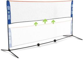 img 4 attached to 🏸 Multi-Sport Portable Badminton Net Set: Adjustable Height for Pickleball, Volleyball, Soccer Tennis, and More - Indoor/Outdoor Fun with Easy Assembly!