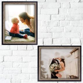 img 3 attached to 8x10 Multicolored Molding Picture Frame by Golden State Art - Ideal for Baby Pictures, Weddings, Portraits - Desk and Wall Display (Black/Grey, 2 Pack)