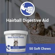 🐱 premium cat hairball aid supplement for cats – promotes pet health against hairballs – infused with pumpkin, psyllium husk – 50 ct. soft chews logo