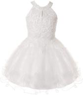 👗 shimmer & shine: elegant rhinestone bridesmaid pageant champagne girls' dresses logo