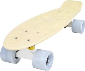 img 1 attached to 🛹 Compact and Durable: Cal 7 22-inch Complete Mini Cruiser Plastic Skateboard