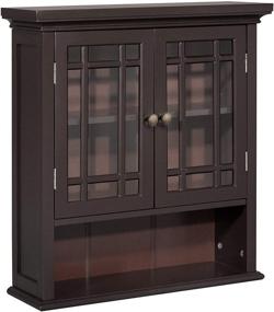 img 4 attached to Elevate Your Space with the Stunning Elegant Home Fashion Neal Wall Cabinet: 2-Door Design & Convenient Shelf