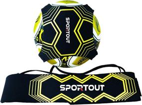 img 4 attached to ⚽ Solo Soccer Practice Kick Trainer, Soccer/Volleyball Training Equipment for Kids and Adults – Sportout Soccer Pal, Perfect for Improving Football Skills