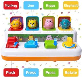 img 3 attached to 🦁 Interactive Pop Up Animals Toy: Engaging and Educational for Babies 6-18 Months, Perfect Gift for Boys and Girls - HomeMall