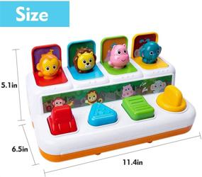 img 1 attached to 🦁 Interactive Pop Up Animals Toy: Engaging and Educational for Babies 6-18 Months, Perfect Gift for Boys and Girls - HomeMall