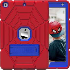 img 4 attached to 👦 Grifobes Kids Case for iPad 9th Generation: Heavy Duty Shockproof Rugged Case for iPad 10.2 inch - 2021/2020/2019"
