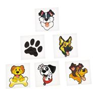 🐶 puppy party tattoos bulk pack - apparel accessories - 72 pieces логотип