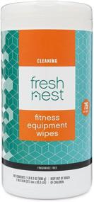 img 2 attached to 🧼 Fresh Nest Fitness Equipment Wipes: Fragrance-Free Cleaner for Yoga Mats, Pilates Studios, Gyms, Peloton & Cycle Bikes, and Spas (75-Count)