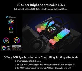 img 3 attached to Thermaltake TOUGHRAM RGB DDR4 3600MHz 16GB: Syncable 💡 RGB Memory with Alexa and Razer Chroma Support - R009D408GX2-3600C18B