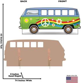 img 3 attached to 🚌 Captivating Hippie Bus Standee: Life-Size Cardboard Cutout Standup with Advanced Graphics