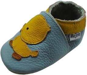 img 4 attached to 👟 Comfortable and Stylish Boys' Leather Crawling Moccasins Slippers from Mejale