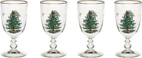 img 1 attached to 🎄 Spode Christmas Tree Goblets with Pedestals