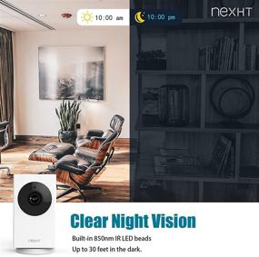 img 1 attached to 📷 NexHT 1080P Indoor Wi-Fi Smart Camera with Night Vision, Motion Detection and 2-Way Audio (86336) - Ideal for Monitoring Baby, Elderly, and Pets with Pan, Tilt & Zoom Capabilities