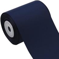 🎀 laribbons solid color grosgrain ribbon - 3 inch width, 10 yard/spool (370 navy blue) logo